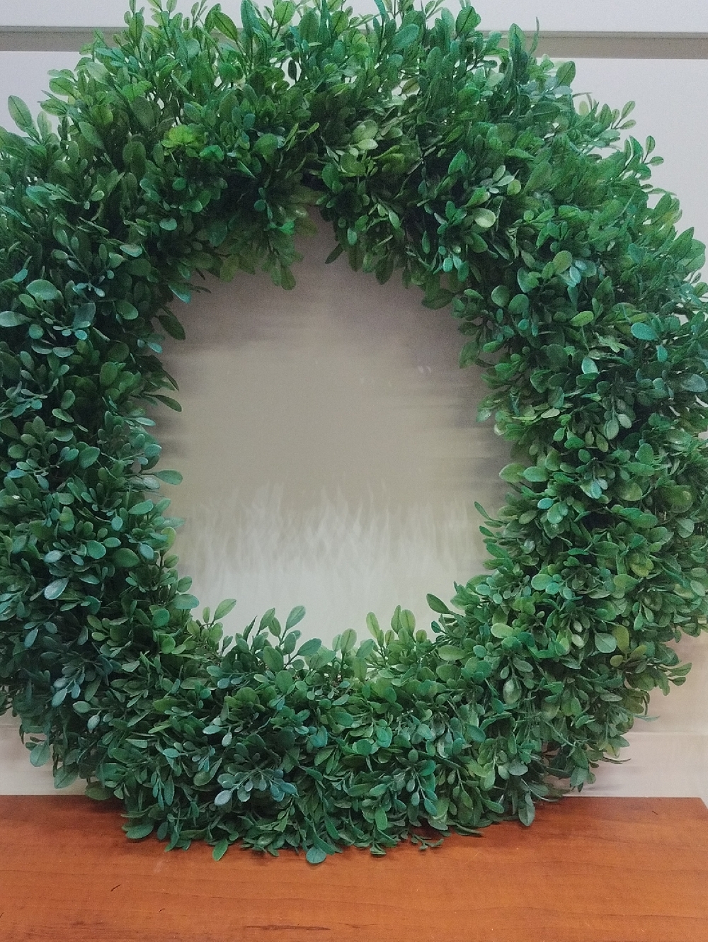 20" Green Boxwood Wreath Round Artificial Spring, Summer, Fall, or Winter Wreath